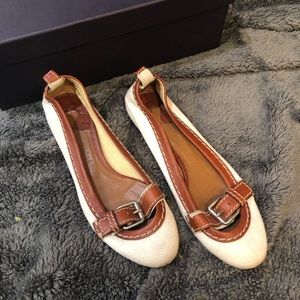 Chloe canvas flat w/ buckle Vintage